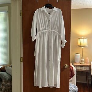 NWT Universal Thread Long-sleeve cinch-waist shirt dress